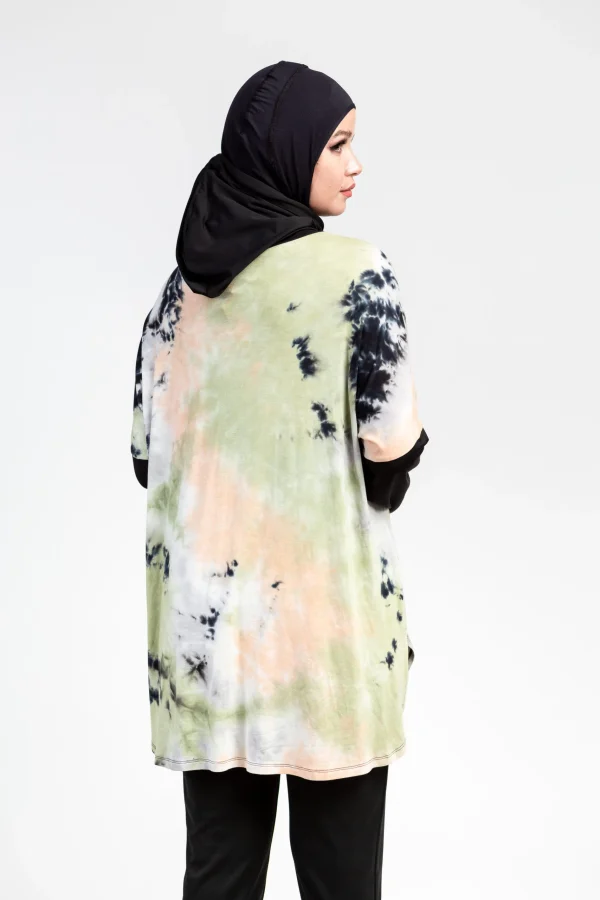 Pull Oversize Imprimé-Vert