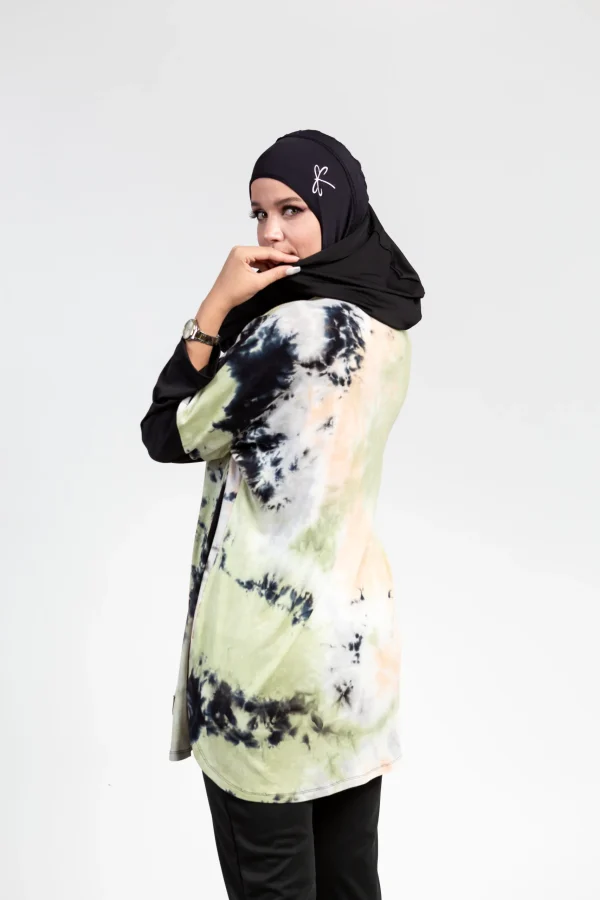 Pull Oversize Imprimé Vert