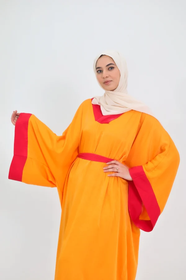 robe longue orange