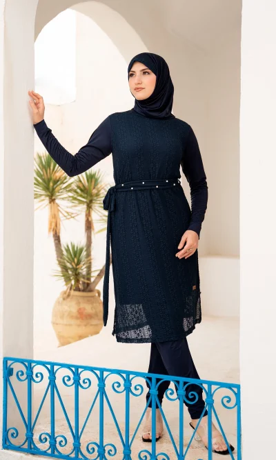 Maillot de Bain Femme voilée Bleu Alya