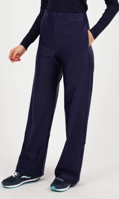 Pantalon Sport Femme Large Bleu Marine