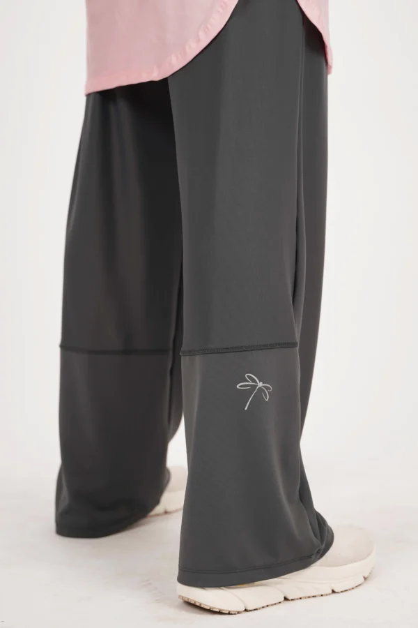 pantalon de sport large gris foncé